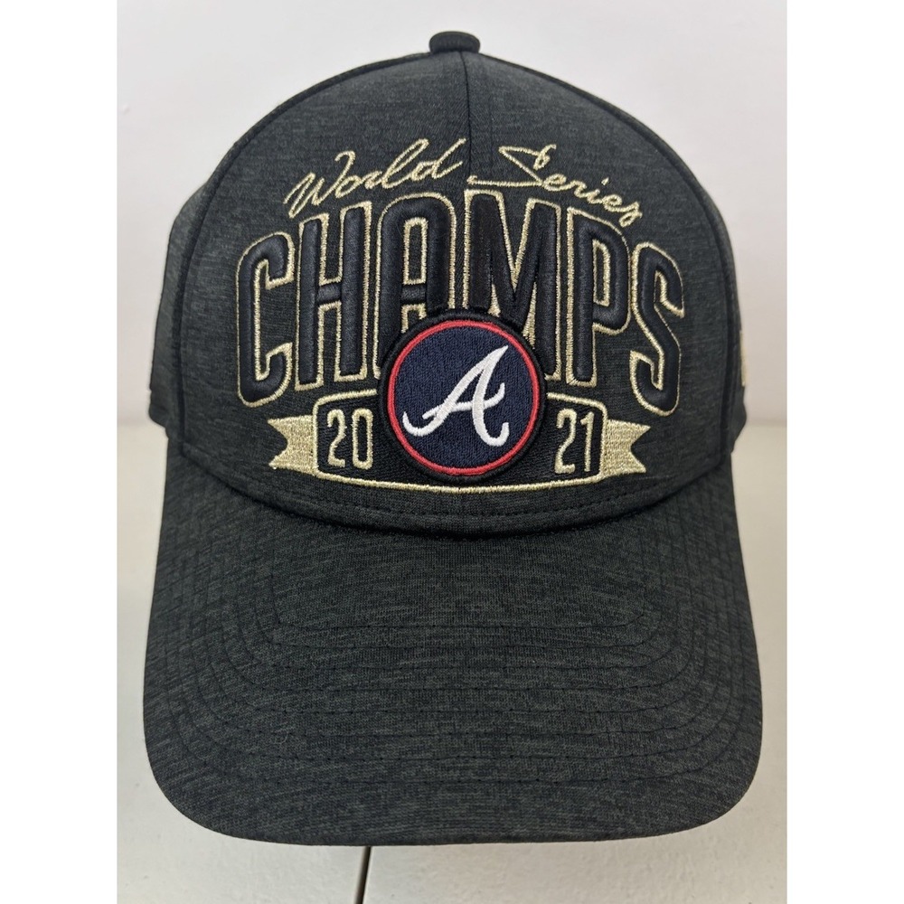 Atlanta Braves World Series Hat 2021 Champions New Era 9FORTY Snapback Hat